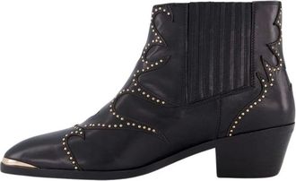 Toral Shoes Sonia Punk Western Enkellaarsjes - Dames - Schoenen - Zwart - Maat: 36 EU Leer