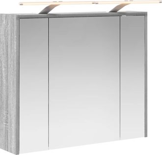 vidaXL Armario Con Espejo De Ba&ntilde;o Gris Sonoma 73,5 X 16 X 62,5 Cm Vidaxl