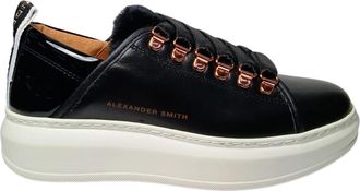 Alexander Smith Pelle Sneaker - Dames - Sneakers - Zwart - 38 EU - Leer - Schoenen