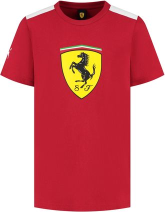 Puma Scuderia Ferrari F1 Mens Tshirt with Large Scudetto Shield Logo - Red - Size: XXL
