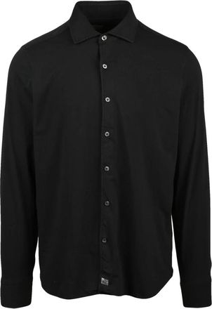 Sonrisa Jersey Shirt - Heren - Casual Overhemden - Zwart - M - Katoen - Overhemden