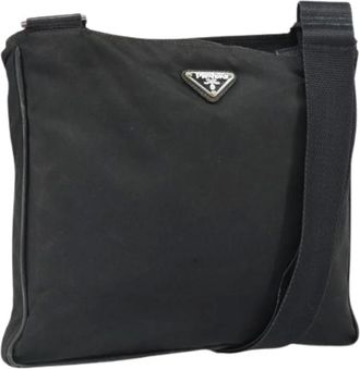 Prada Pre-owned Cross Body Bags, female, Black, Size: ONE SIZE Pre-owned Vintage Cross Body Bag