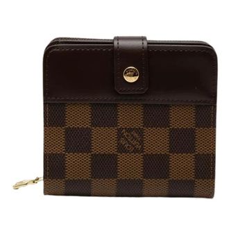 Louis Vuitton Pre-owned Wallets, female, Brown, Size: ONE SIZE Pre-owned Damier Ebene Compact Wallet