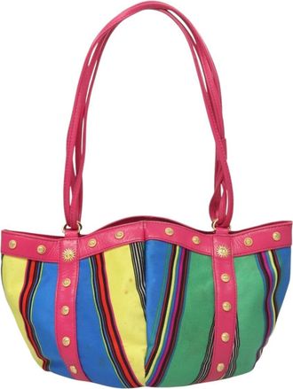 Versace Multicolour Canvas Shoulder Bag (Pre-Owned)