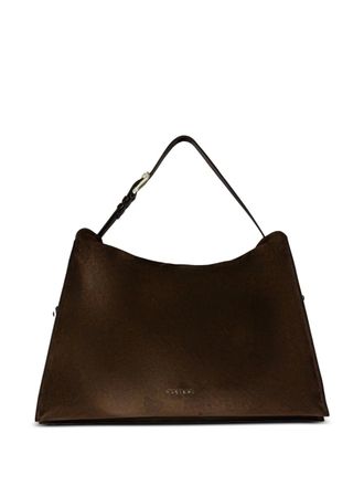 Orciani Borsa a spalla Trinity Peach grande - Marrone