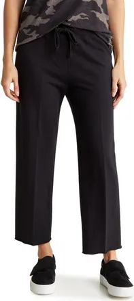 James Perse French Terry Raw Edge Sweatpants in Black at Nordstrom Rack, Size 3 (Fits Like 8-10 Us)
