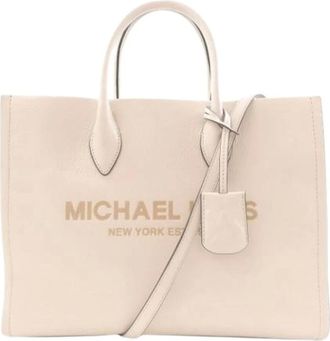 Michael Kors Pre-owned Tote Bags, female, White, Size: ONE SIZE Pre-owned Leather Shoulder Bag