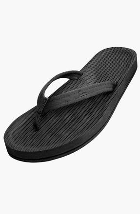 indosole Responsibly-Made Tire Sole Easy Living Flip Flops in Black at Nordstrom, Size 9
