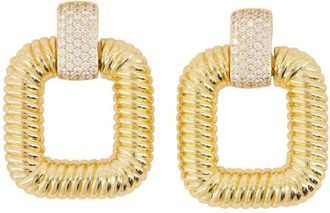 Self Portrait Knocker Earrings - Metal - Gold