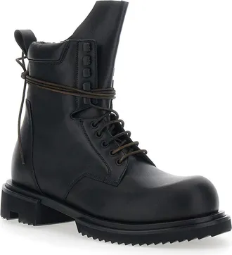 Rick Owens Mens Ankle Boots Gabe Black Leather