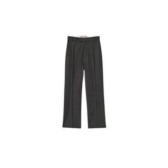 Plan C Straight Trousers, female, Gray, Size: XL Flared Pants