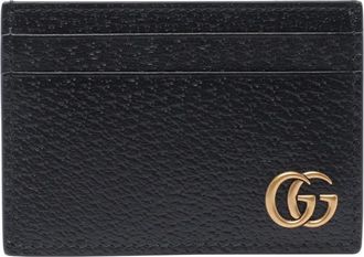 Gucci GG-logo leather cardholder - men - Calf Leather - One Size - Black