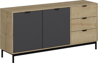 Homemania Aparador 2 Puertas Estilo Moderno Beige