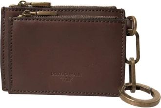 Dolce & Gabbana Tweedehands leren portemonnees - Dames - Vintage Accessoires - Bruin - ONE Size - Leer - Vintage