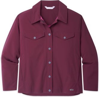 Stio | Womens Overstory Insulated Snap Shirt, Size Extra Small in Aubergine