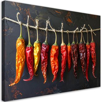 Feeby Impresi&oacute;n De Imagen, Chiles Rojos Secos, 120x80