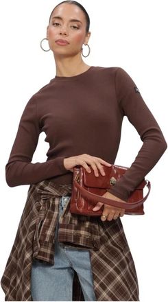 ALIX The Label Alix The Label, Tops, Dames, Bruin, XS, Katoen, Gebreide Rib Lange Mouwen Top