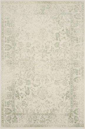 Safavieh Alfombra vintage de polipropileno blanco/verde, 122 x 183 cm