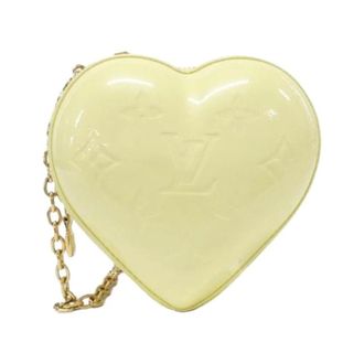 Louis Vuitton Pre-owned Enamel Leather Mini Pouch - Dames - Pre-owned - Geel - Maat: ONE Size Leer