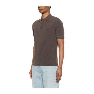 Herno Polo Shirts, male, Brown, Size: XL Short Sleeve Polo