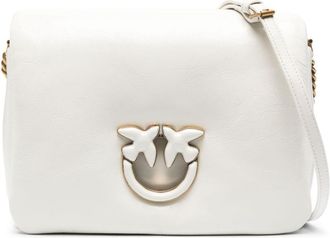 Pinko Love leather crossbody bag - women - Calf Leather - One Size - White