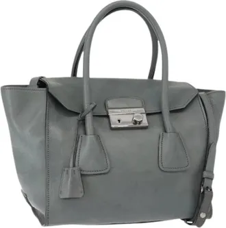 Prada Pre-owned Handbags, female, Gray, Size: ONE SIZE Pre-owned Vintage Handbag