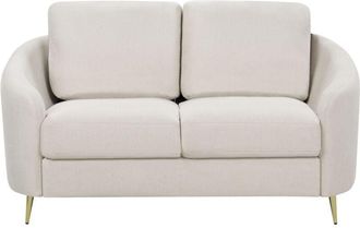 Beliani Sofa 2 Seater TROSA Fabric Light Beige