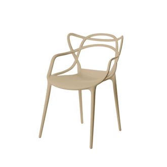 Koketto Home Silla de cocina de polipropileno beige