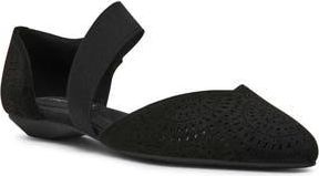 Anne Klein Orsolo Mary Jane Flat in Black Microsuede at Nordstrom Rack, Size 7.5