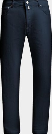 Kiton Men & apos;s Corrabo Stretch Cotton Straight Leg Five-Pocket Pants