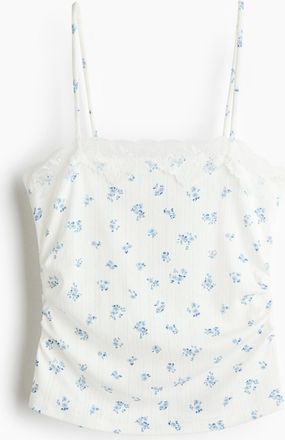 H&M Tr&auml;gertop aus Pointelle - White