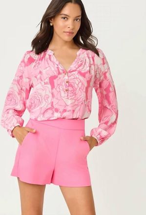 Lilly Pulitzer Elsa Top In Confetti Pink Rosanna