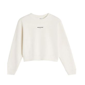 Maison Kitsun&eacute; Sweatshirts, male, Beige, Size: S Paris Comfort Sweatshirt