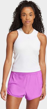adidas Tanktop ADIDAS PERFORMANCE AG RIB 3S TK, Damen, Gr. XL, weiss (wei&szlig;), Obermaterial: 89% Polyester, 11% Elasthan, Rundhals, Tops Tanktop