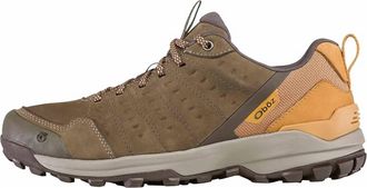 Oboz Footwear Mens Sypes Low Leather B-Dry Hiking Shoe In Wood