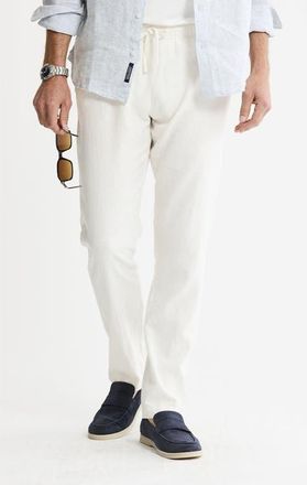 J.A.C.H.S. Linen Blend Drawstring Pants in White at Nordstrom, Size Xx-Large