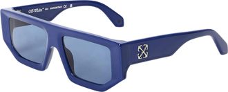 Off-white Off White Rechthoekige zonnebril voor dames uit Vancouver (Blauw)