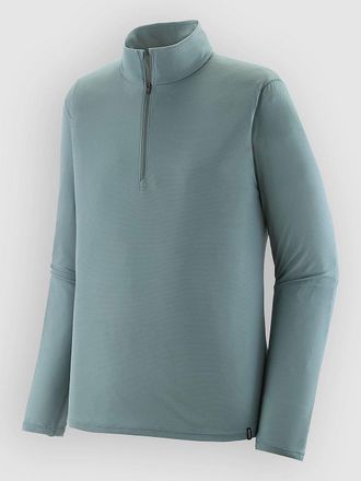 Patagonia Cap LW Zip Neck Camiseta T&eacute;cnica azul