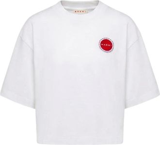 Marni T-shirt - Dames - T-shirts - Wit - XS - Katoen - Tops
