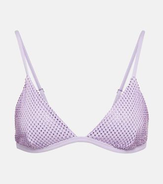 SIMKHAI Top bikini Joelle con cristalli