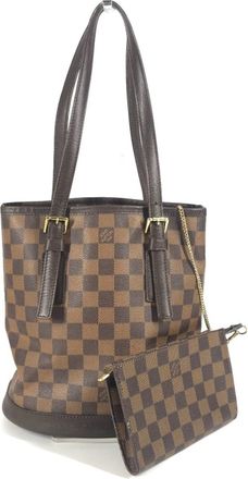 Louis Vuitton Brown Damier Canvas Shoulder Bag Tote Bag (Pre-Owned)