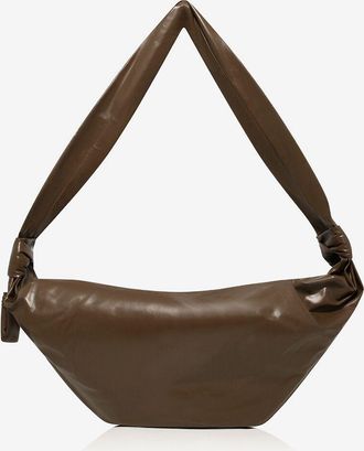 Christophe Lemaire Umhängetasche aus Leder Medium Soft Croissant