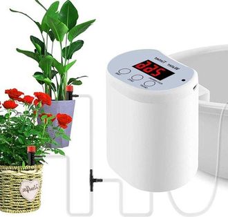 OEM Riego Autom&aacute;tico - Sistema De Autorriego - Cuidado De Plantas - Ciclos Automatizados - 15 X 15 X 6,2 Cm - Blanco