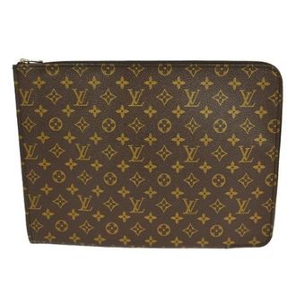 Louis Vuitton Vintage, unisex, Bruin, ONE Size, Pre-owned Clutch