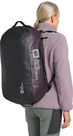 Jack Wolfskin Sporttasche JACK WOLFSKIN ALL-IN DUFFLE 45, Damen, Gr. onesize, lila (midnight, plum), Polyester, Taschen Sporttasche