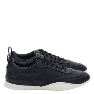 Ferragamo Detroit Leather Low-Top Sneakers, Size 7