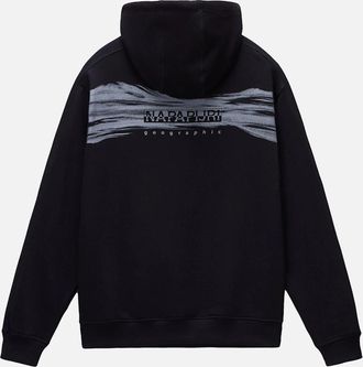 Napapijri Mens Napapijri B-Back Graphic Hood - Black - Size: 38