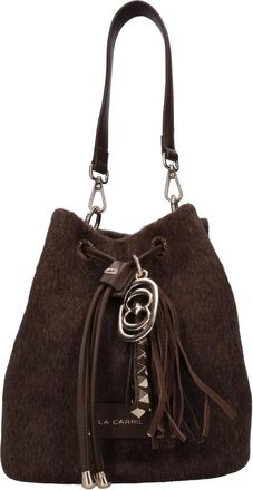 La Carrie Bucket Bag - Dames - Tassen - Bruin - Maat: ONE Size Wol