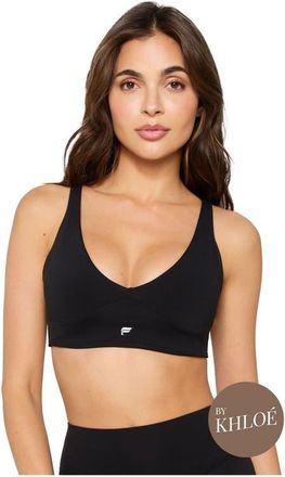 Fabletics PureLuxe Longline Low Impact Bra in Black at Nordstrom, Size Xx-Large