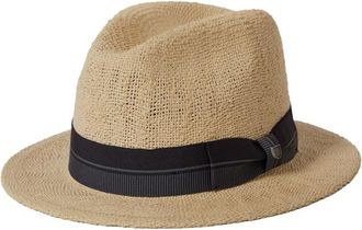 Brixton Roma Straw Fedora Hut - Unisex | beige